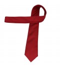 krawat jedwabny plain red