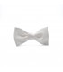 white regulated self-tie bow tie