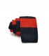 navy blue- red knit tie