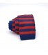 blue- red knit tie