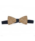 wooden bow tie paisley