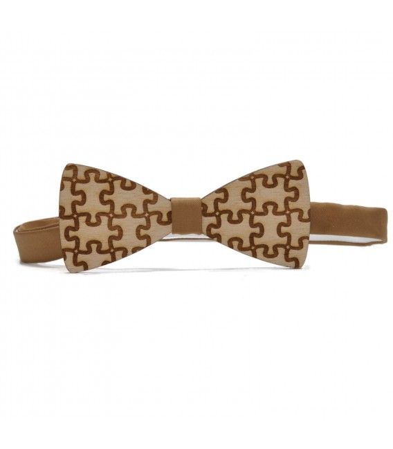 wooden bow tie puzzle